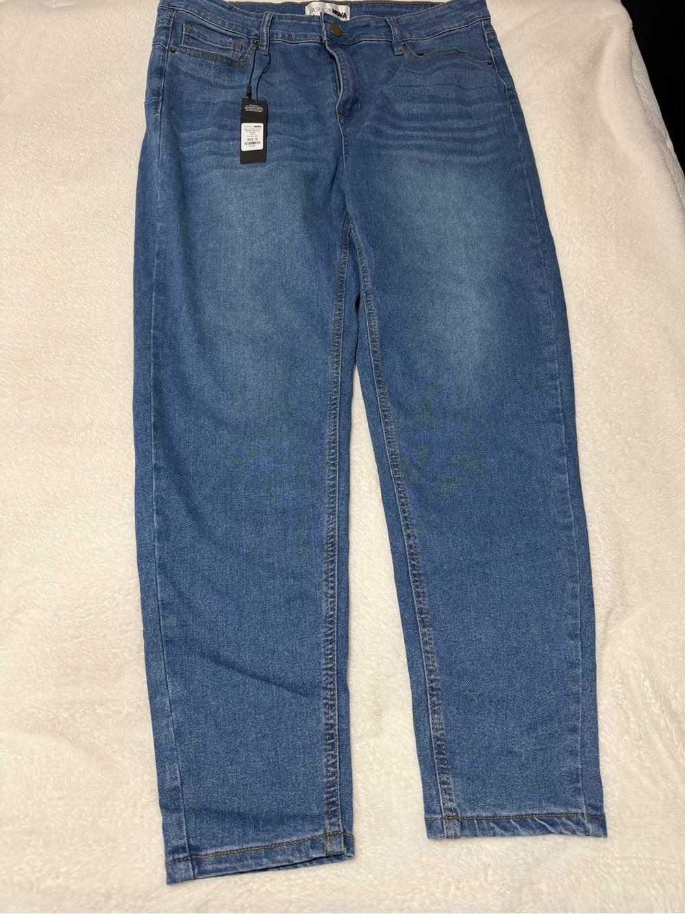 Fashion Nova Women's Skinny Jeans - Medium Blue Wash